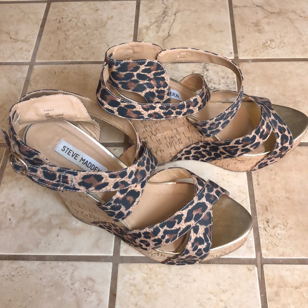 STEVE MADDEN CHEETAH WEDGES